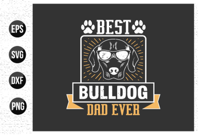 Dog typographic t shirt design.
