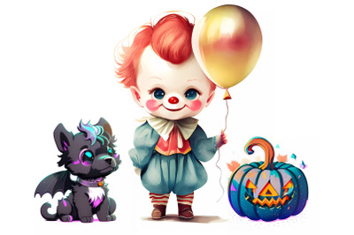 Cute Halloween Character Illustration for Sublimation