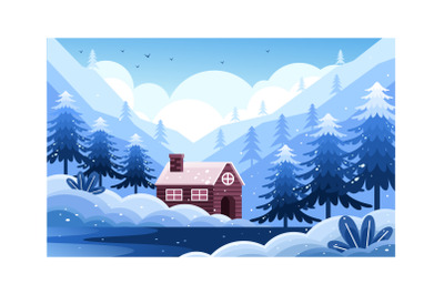 Winter Nature Illustration