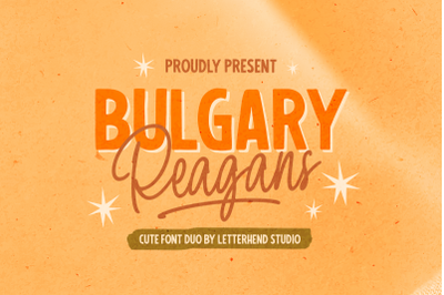 Bulgary Reagans - Cute Font Duo