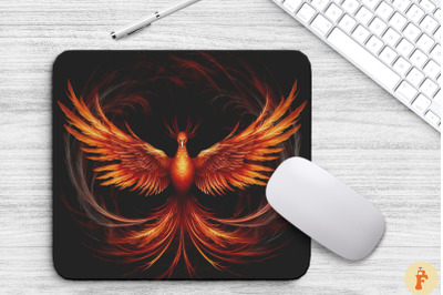 Fantasy Phoenix Rising Mouse Pad