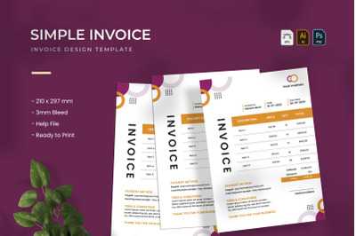 Simple Clean - Invoice