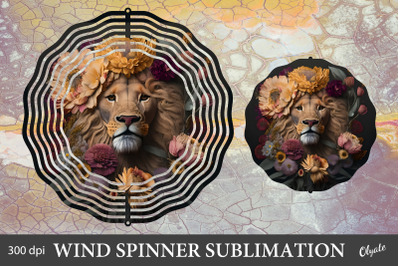 Leo Wind Spinner PNG. Lion Wind Spinner Sublimation