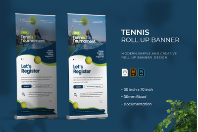 Tennis - Roll Up Banner