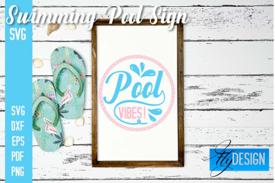 Swimming Pool Sign SVG Design | Funny Quotes SVG