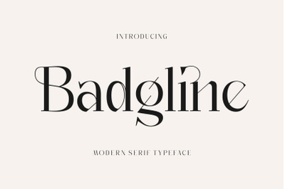 Badgline Typeface