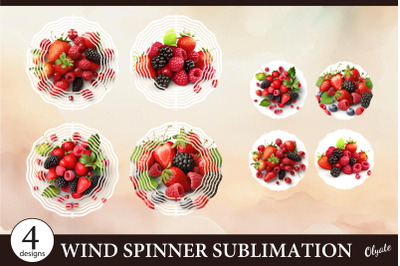 Summer Wind Spinner PNG. Berry Wind Spinner Bundle