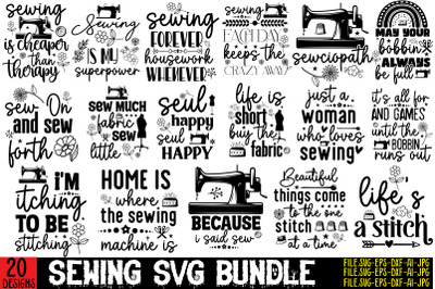 Sewing SVG Bundle&2C;20 Designs&2C;Sewing Svg Sewing Png Sewing Bundle Sewin