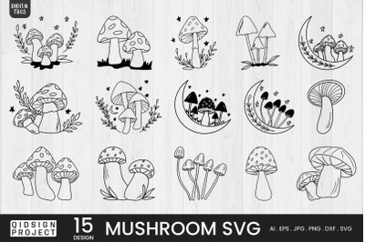 Mushroom Svg | 15 Variations