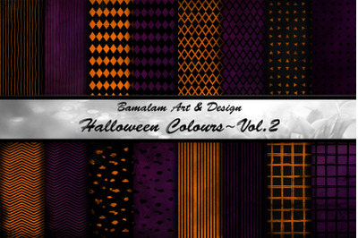 Halloween Colours - Purple &amp; Black Digital Papers