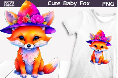 Cute Baby Fox Clipart | Fox Sublimation Design