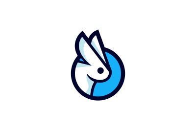 rabbit vector template logo design