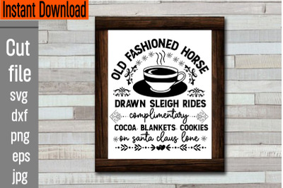 Old Fashioned Horse Drawn Sleigh Rides Complimentary Cocoa. Blankets.