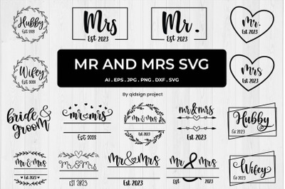 Mr and Mrs Svg | 16 Variations