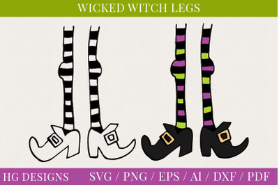 Wicked Witch Legs Craft And SVG Cutting Files