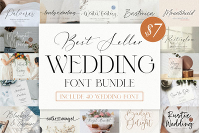 The Wedding Font Bundle!
