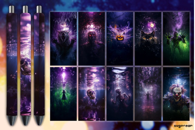 Horror Halloween Pen Wrap Bundle | Sublimation