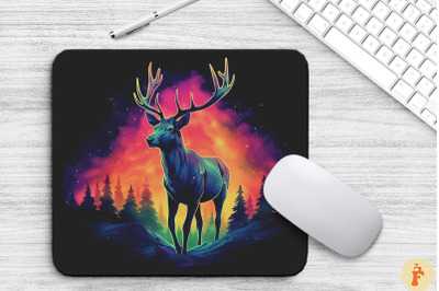 Aurora Borealis Deermouse Pad