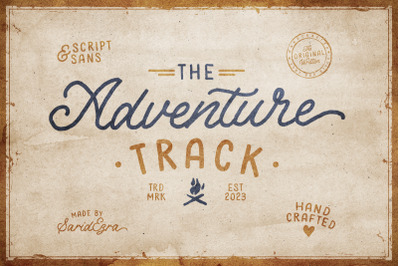 Adventure Track - Organic Font Duo