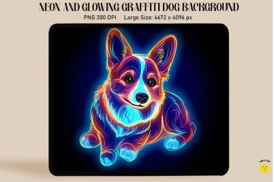 Neon Graffiti Of Chihuahua Dog