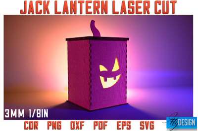 Jack o Lantern Laser Cut SVG | Laser Lantern SVG Design | CNC Files