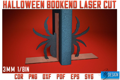 Halloween Bookend Laser Cut SVG | Halloween Laser Cut SVG Design | CNC