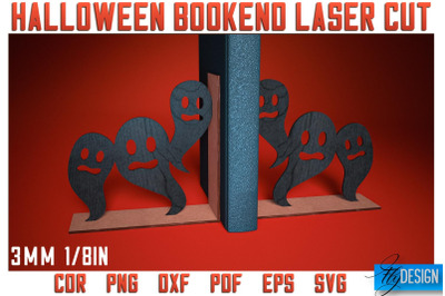 Halloween Bookend Laser Cut SVG | Halloween Laser Cut SVG Design | CNC