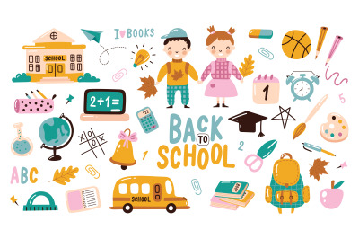 Back to school clipart set
