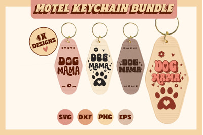 Retro Motel Keychain Dog Mama Svg Cut File For Cricut