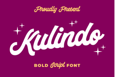 Kulindo Bold Script Font