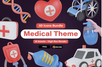 3d elements healthcare icon, 3d medical icons