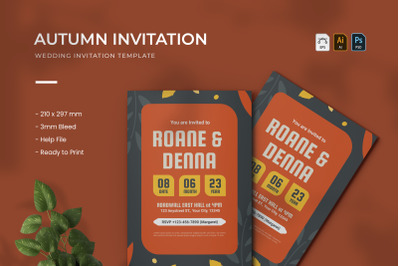 Autumn - Wedding Invitation