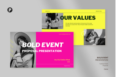 Neon Bold Event Proposal Presentation