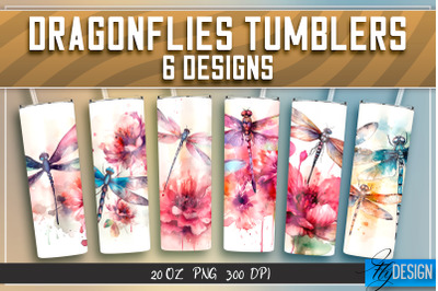 Dragonflies Tumblers Bundle Wrap 20 oz v.1