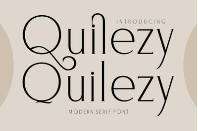 Quilezy Typeface