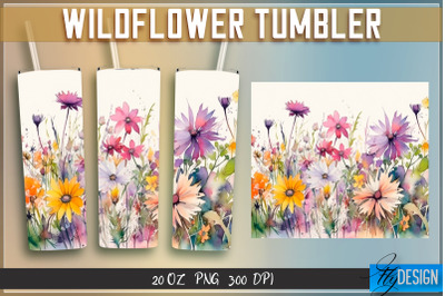 Wildflowers Tumblers Wrap 20 oz v.1