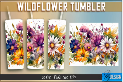 Wildflowers Tumblers Wrap 20 oz v.1