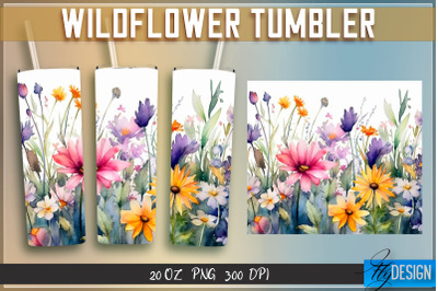 Wildflowers Tumblers Wrap 20 oz v.1