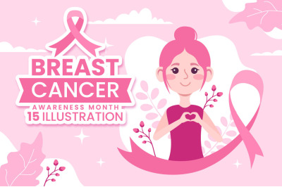 15 Breast Cancer Awareness Month Illustration