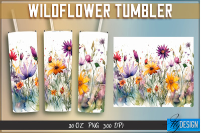 Wildflowers Tumblers Wrap 20 oz v.1