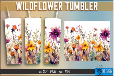 Wildflowers Tumblers Wrap 20 oz v.1