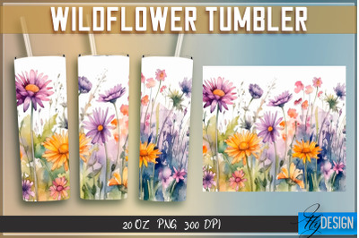 Wildflowers Tumblers Wrap 20 oz v.1