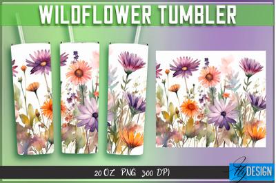 Wildflowers Tumblers Wrap 20 oz v.2