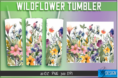 Wildflowers Tumblers Wrap 20 oz v.2