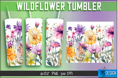 Wildflowers Tumblers Wrap 20 oz v.2