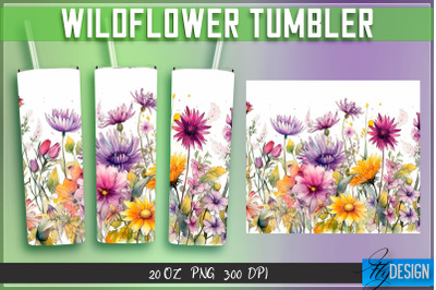 Wildflowers Tumblers Wrap 20 oz v.2