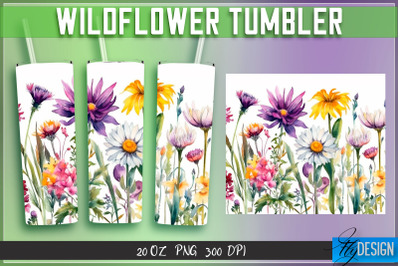 Wildflowers Tumblers Wrap 20 oz v.2