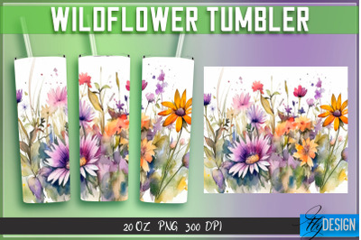 Wildflowers Tumblers Wrap 20 oz v.2