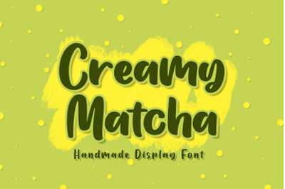 Creamy Matcha