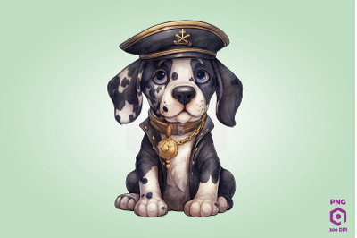 Great Dane Pirate Dog Clipart